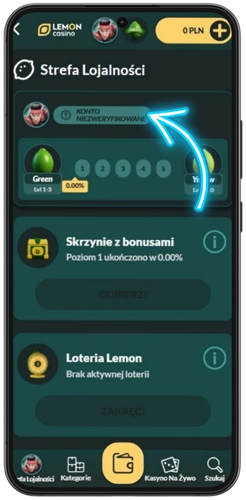 Weryfikacja tożsamości w Lemon Casino